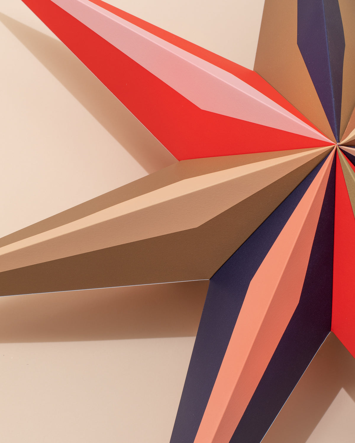 Colourful Paper Hanging Star Light