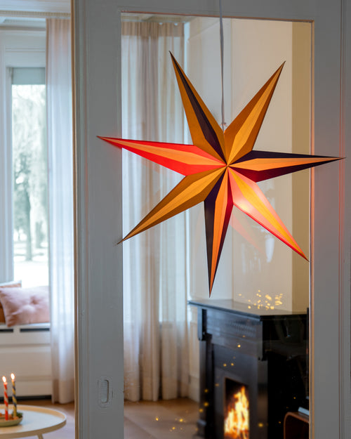 Colourful Paper Hanging Star Light