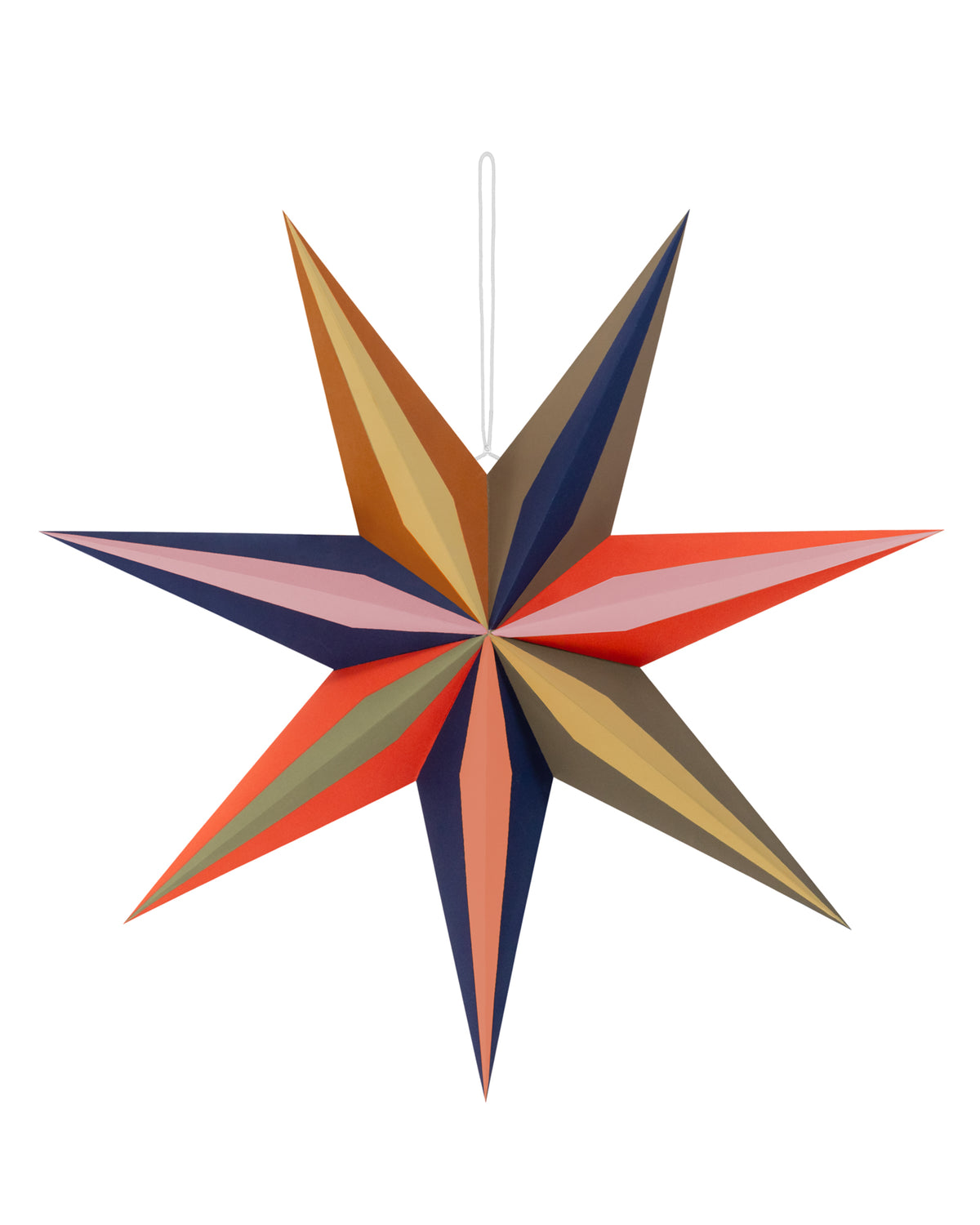 Colourful Paper Hanging Star Light