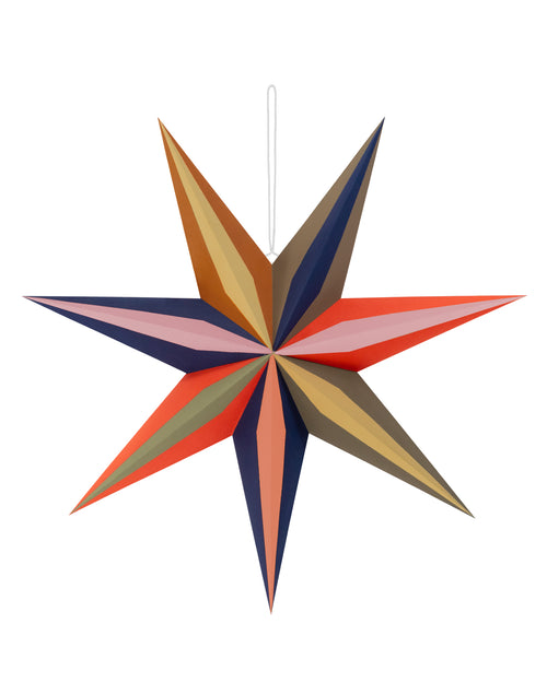 Colourful Paper Hanging Star Light