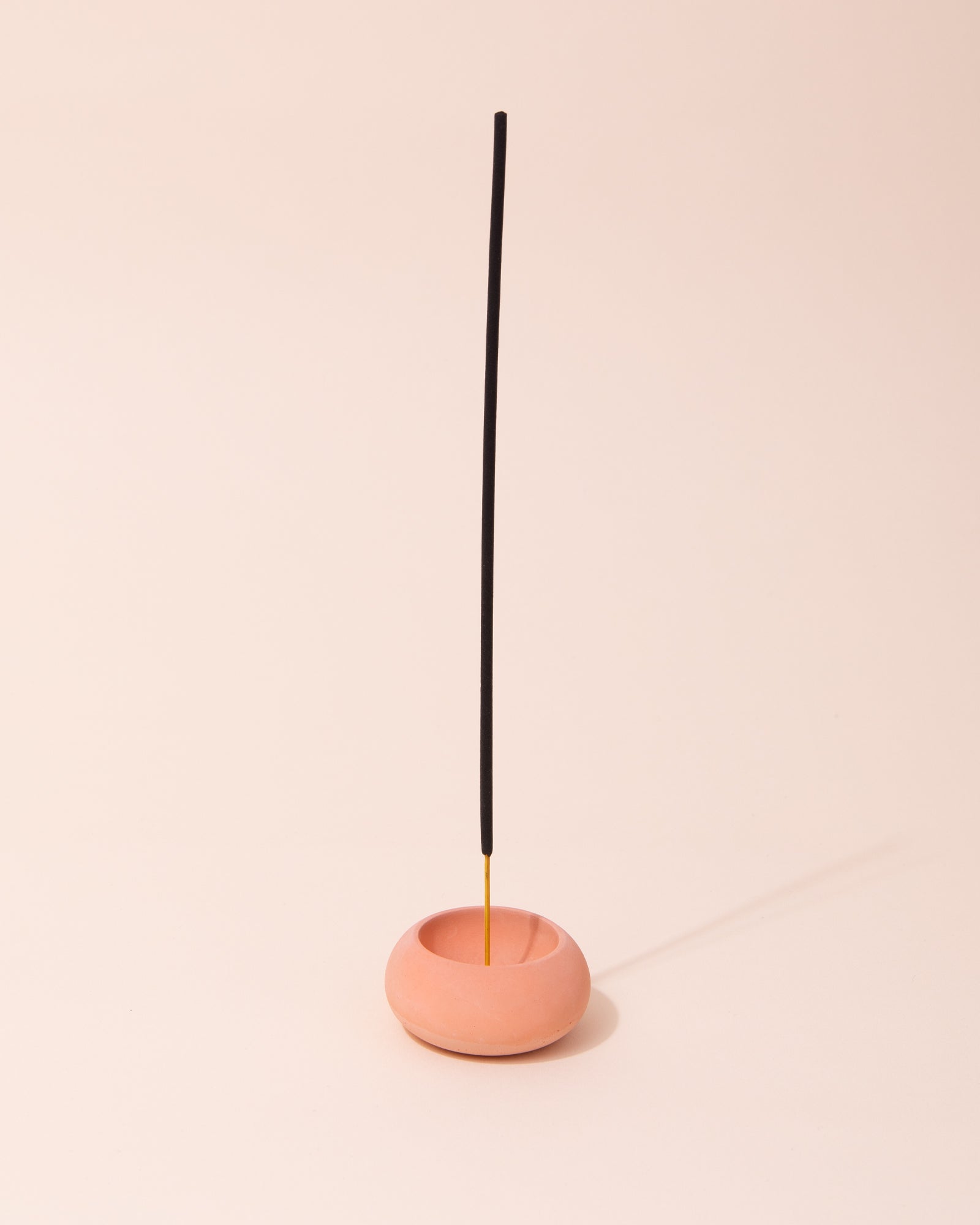 Concrete Cone Incense Holder | Peach