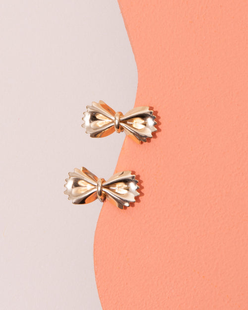Peter & June Bowtie Pasta Earrings