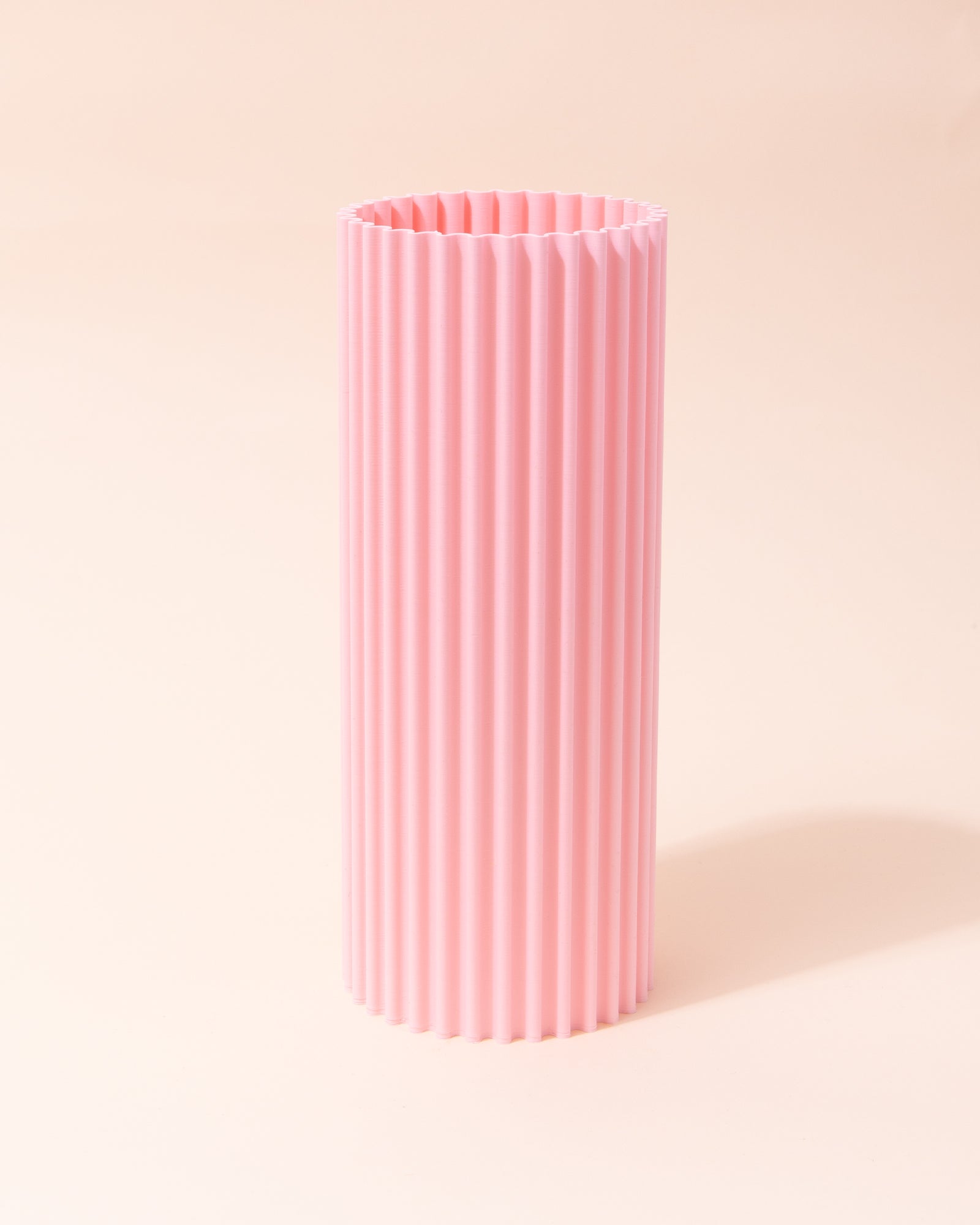 Potato 3D Printed Rigatoni Vase | Powder Pink