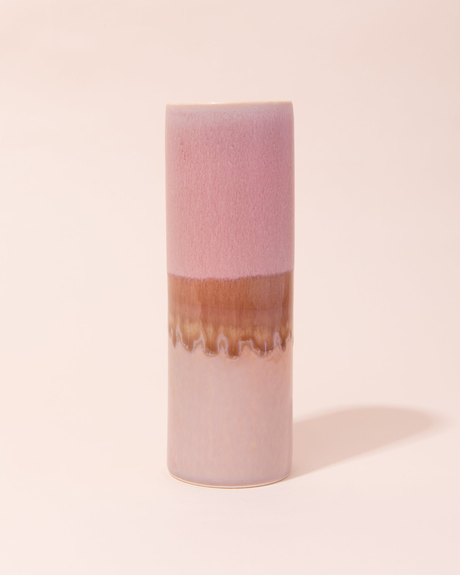 SGW Lab Porcelain Vase | Pink + Cream