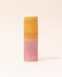 SGW Lab Porcelain Vase | Pink + Yellow