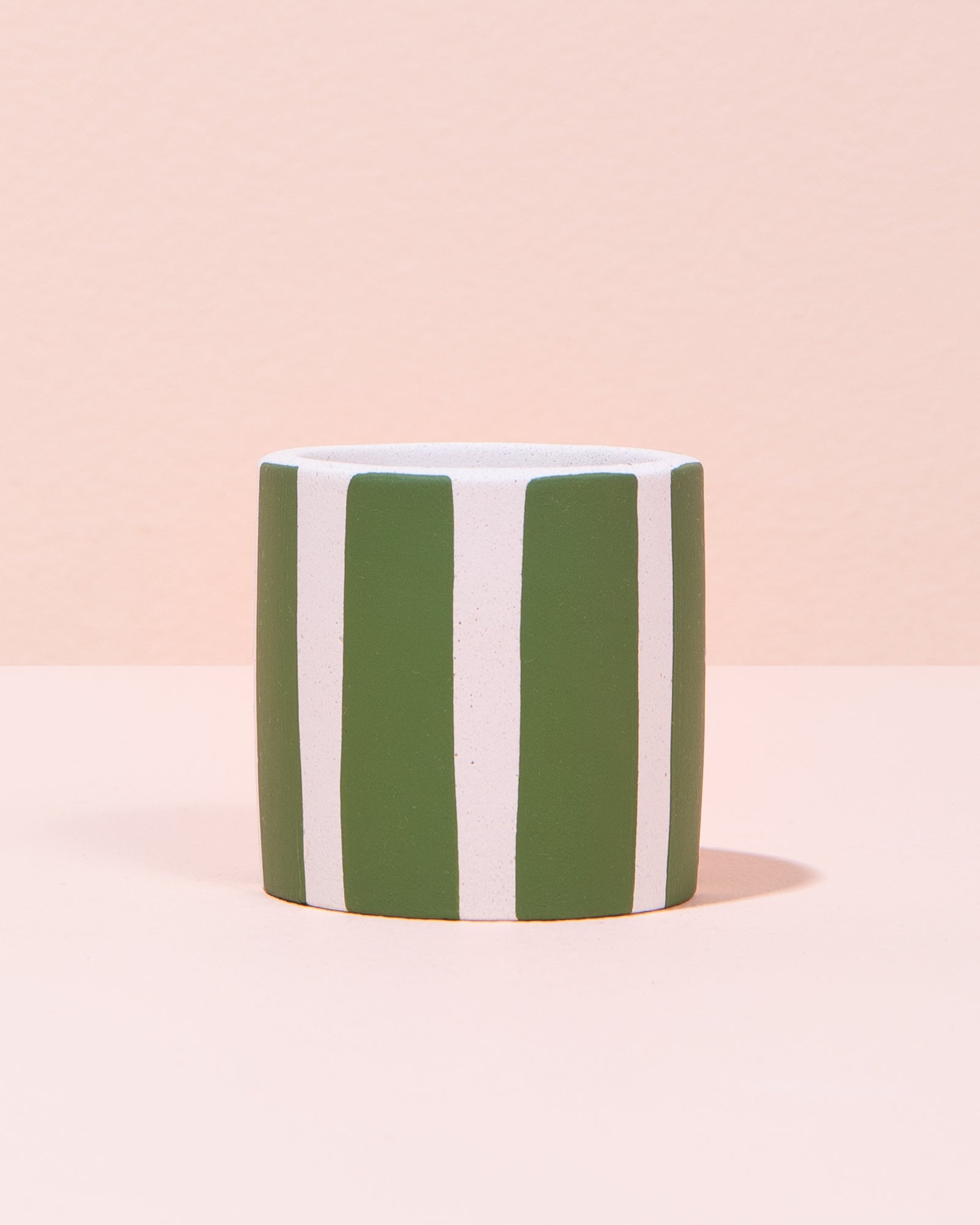 Mini Stripe Pot | Green