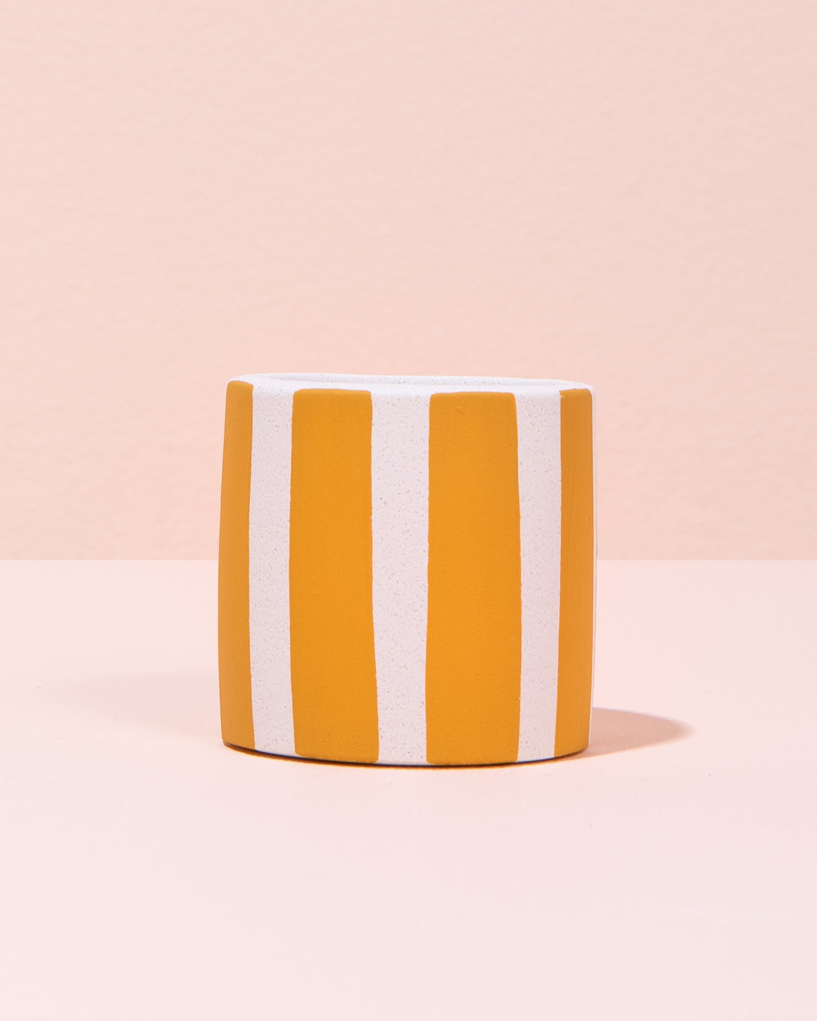 Mini Stripe Pot | Yellow