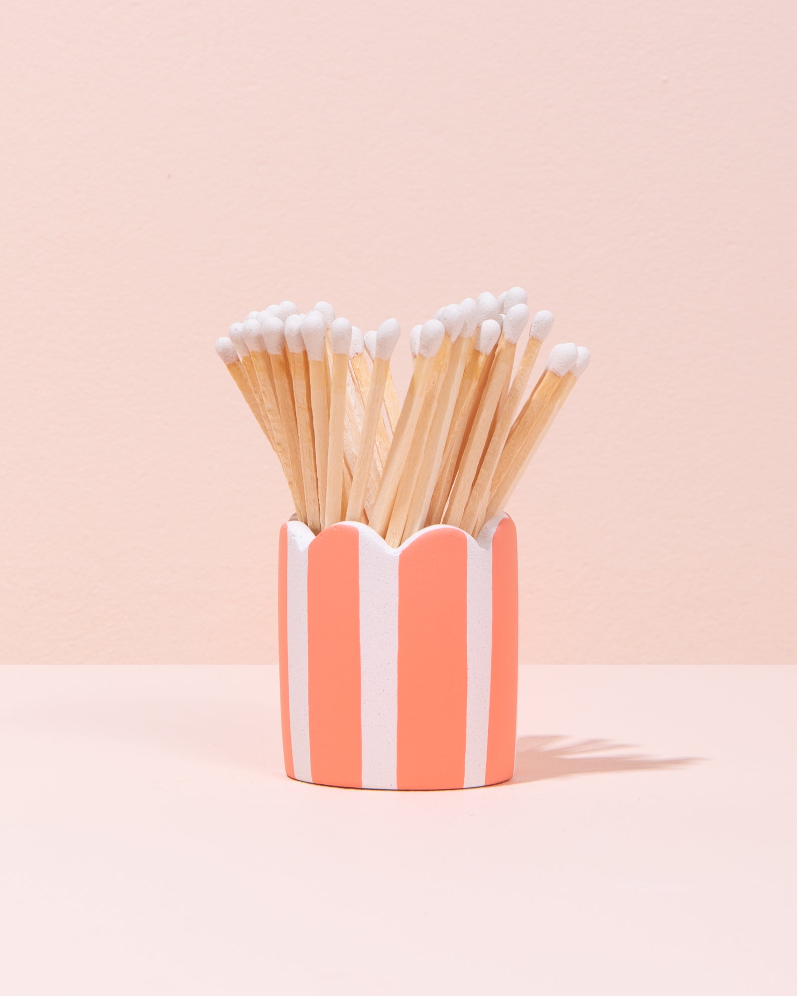 Stripe Match Holder | Peach