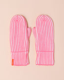 Verloop Stripe Mittens | Pink + White