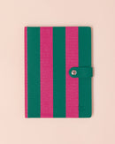 Stripe Notebook | Pink + Green