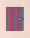 Stripe Notebook | Red + Blue