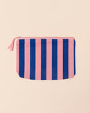 Stripe Pouch | Pink + Blue