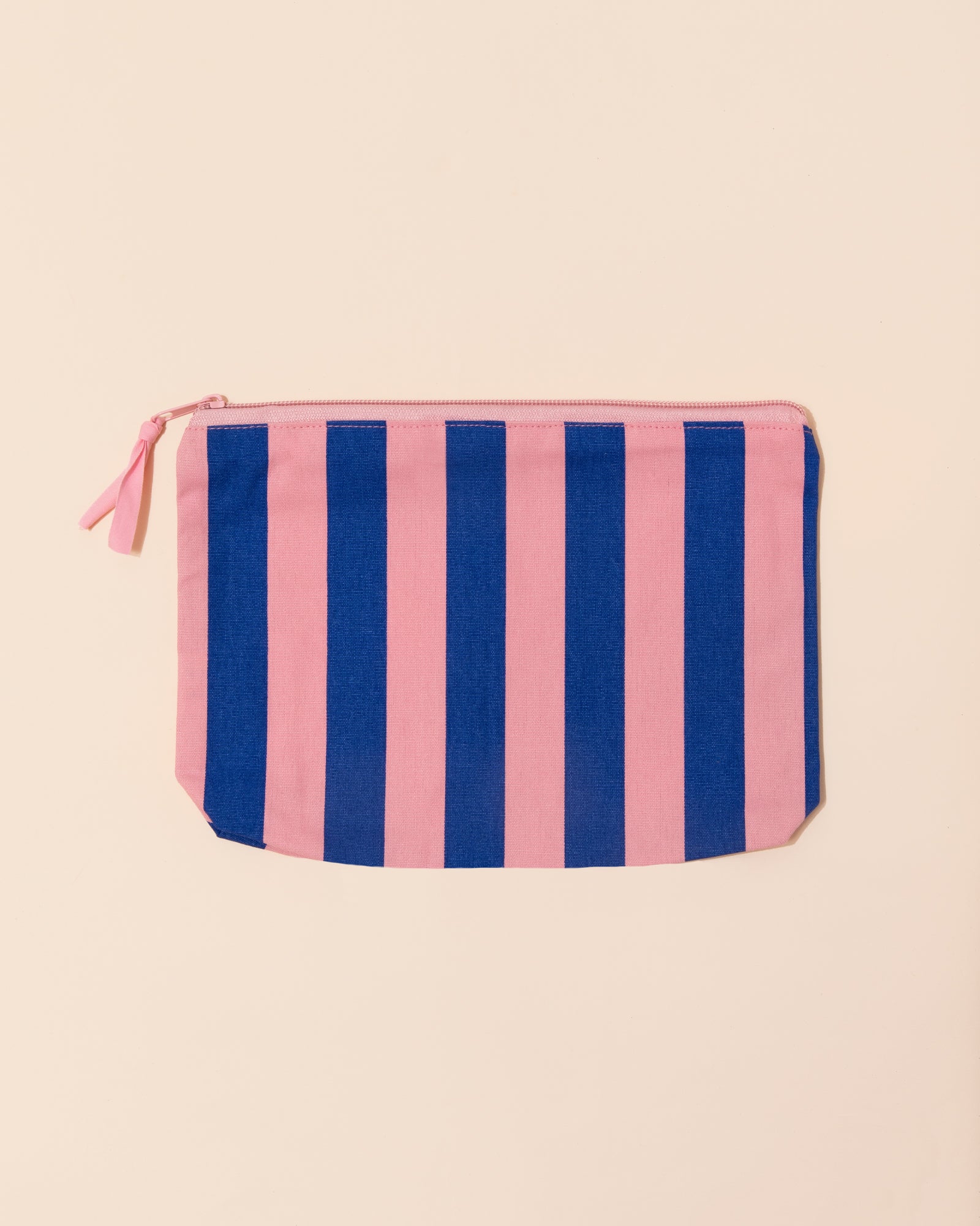 Stripe Pouch | Pink + Blue