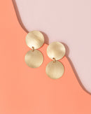 Tom Pigeon Brass Double Dot Earrings