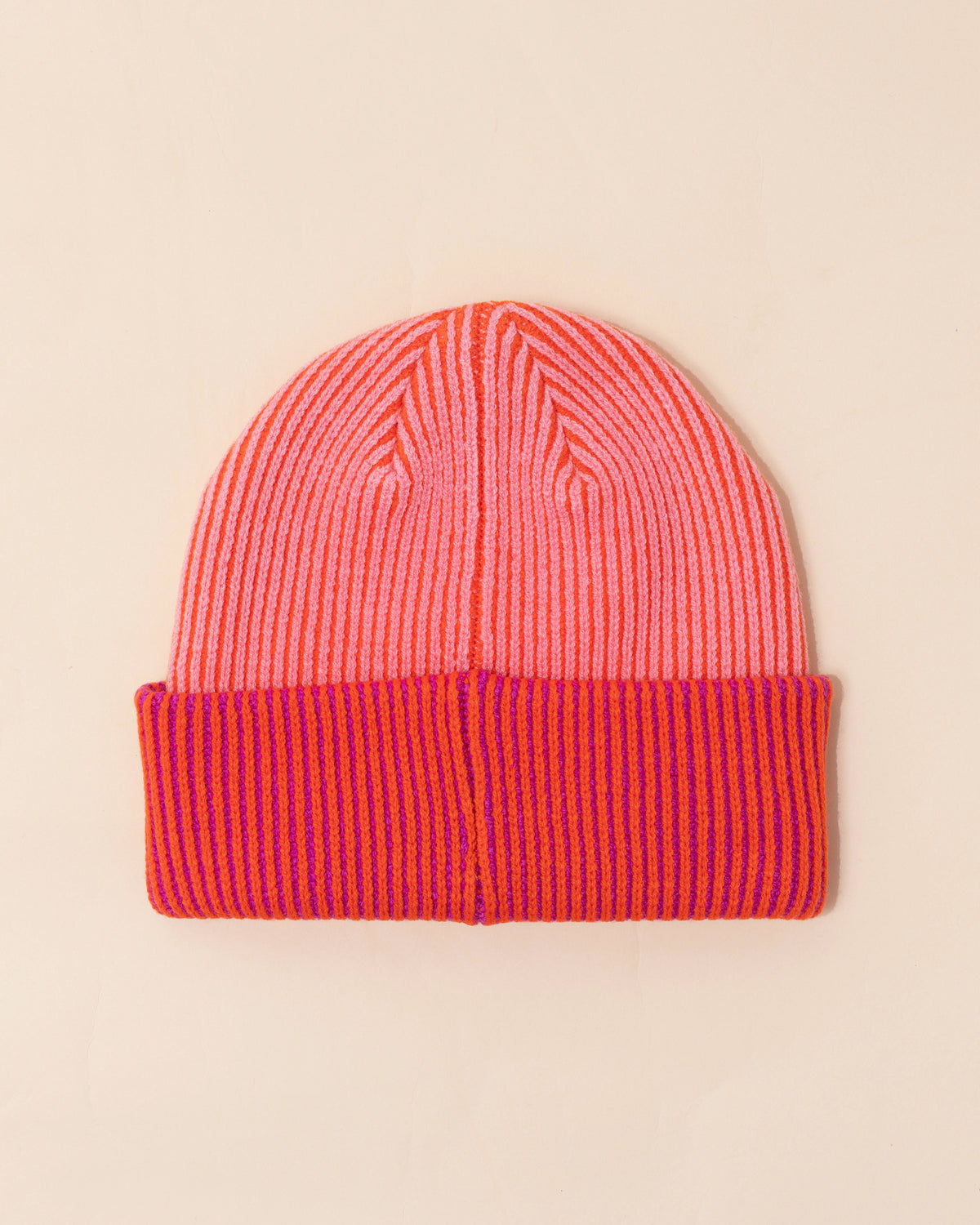 Verloop Stripe Cuff Beanie | Pink