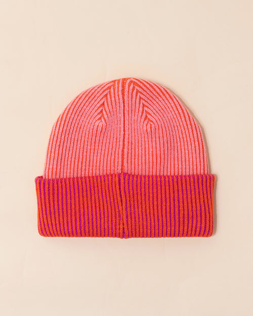 Verloop Stripe Cuff Beanie | Pink