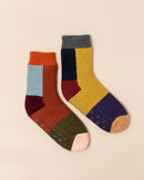 Verloop Cosy Mismatch House Socks | Desert