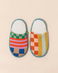 Verloop Patchwork Slide Slippers | Candy