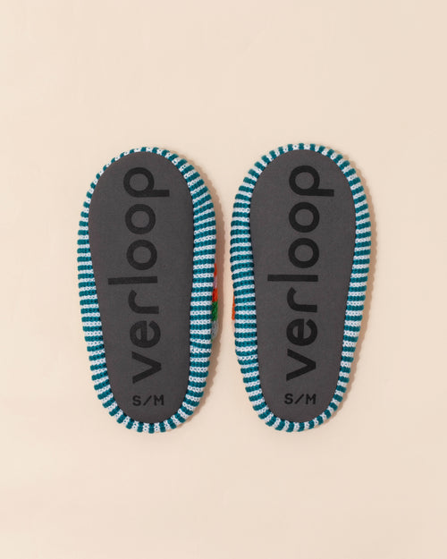 Verloop Patchwork Slide Slippers | Candy