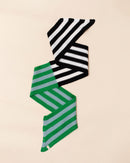 Verloop Colourblock Stripe Scarf | Green