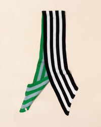 Verloop Colourblock Stripe Scarf | Green