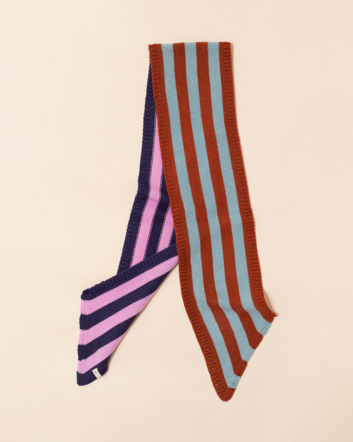 Verloop Colourblock Stripe Scarf | Lilac