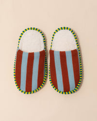 Verloop Super Stripe Slide Slippers | Blue Rust