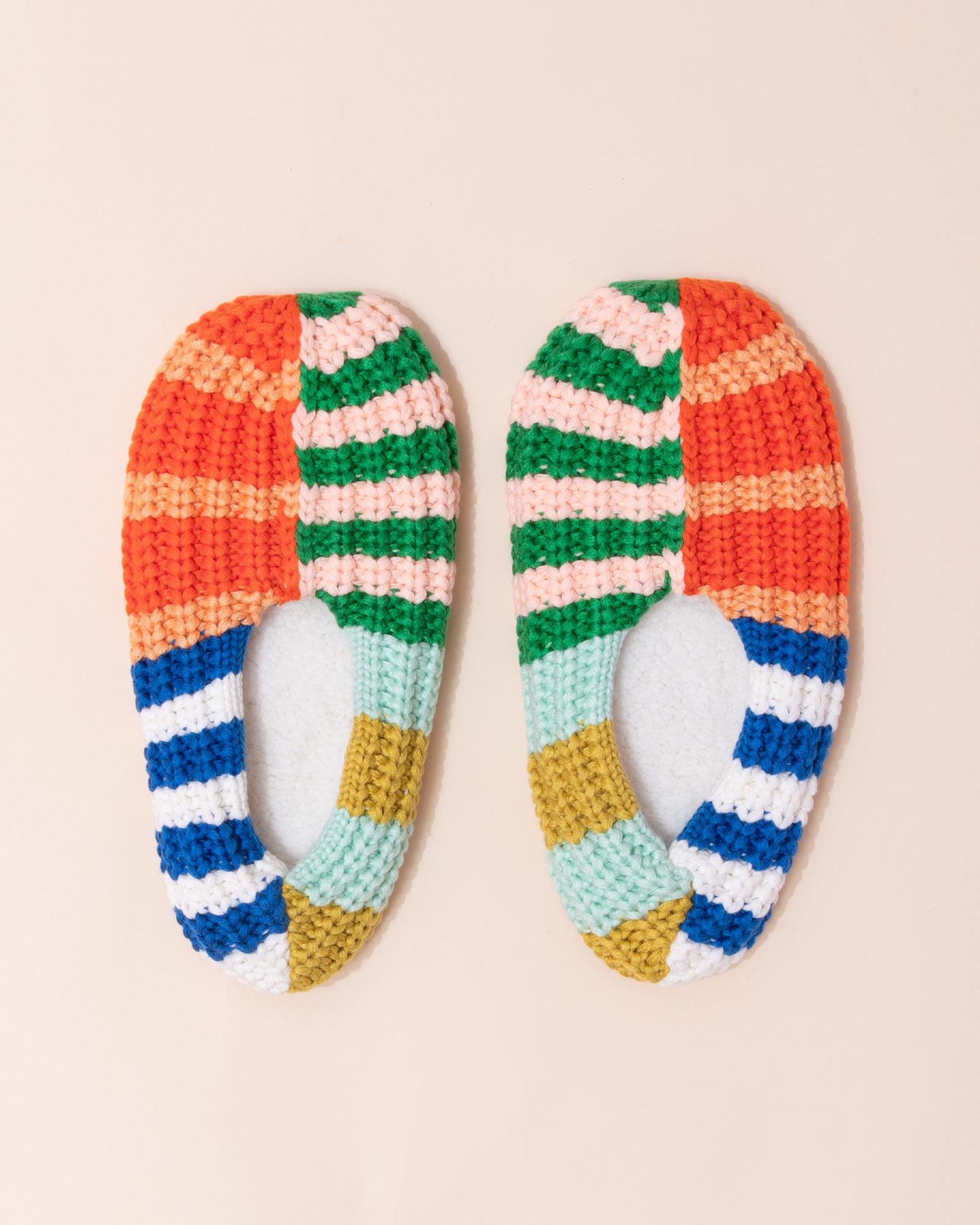 Verloop Patchwork Stripe Slippers