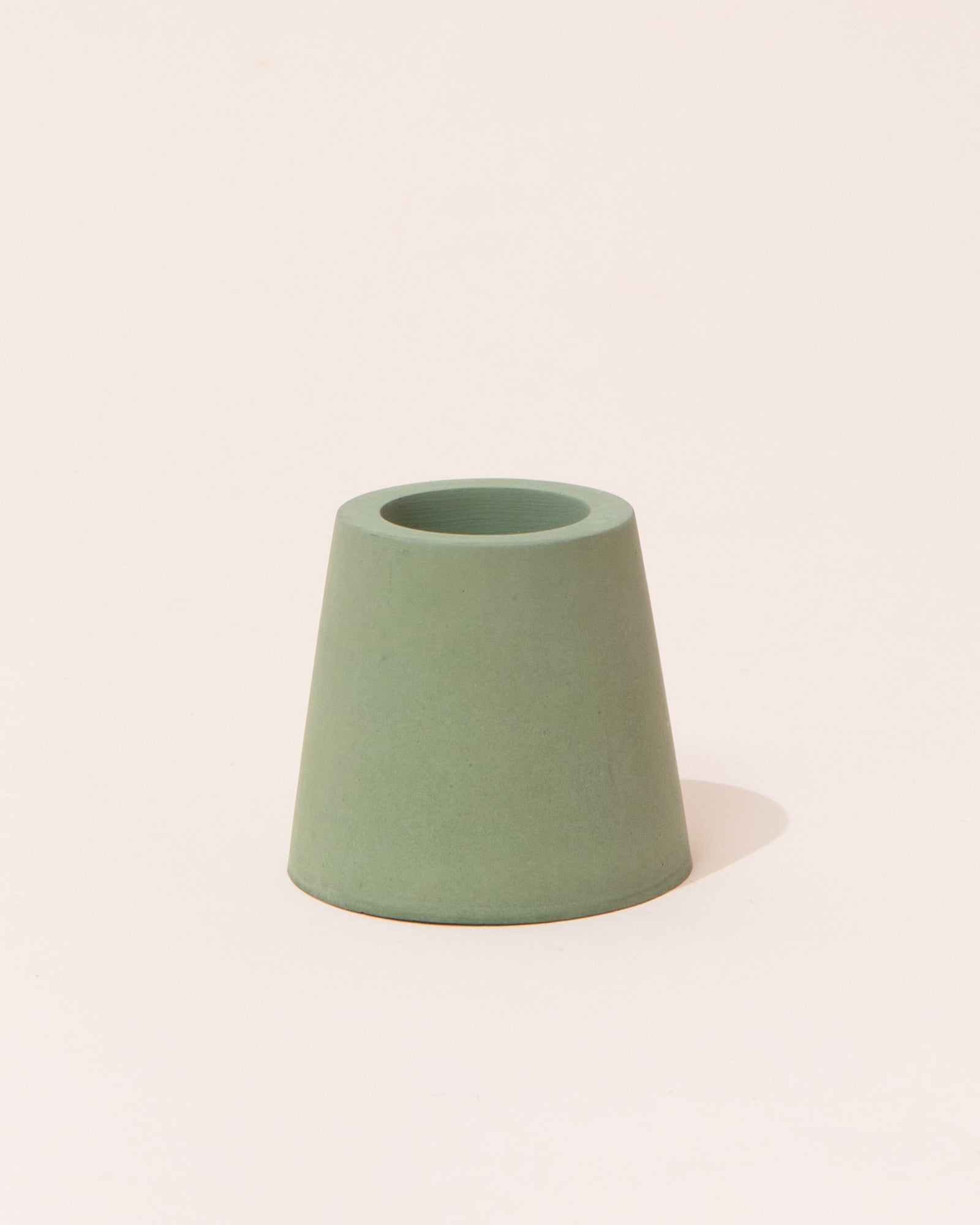Concrete Candle Holder | Green