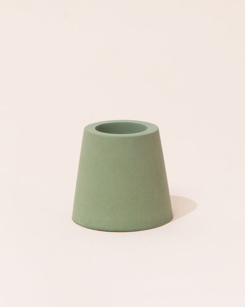 Concrete Candle Holder | Green