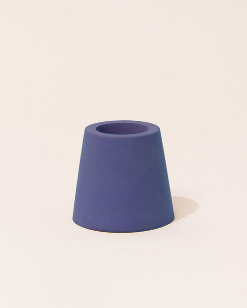 Concrete Candle Holder | Blue
