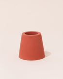Concrete Candle Holder | Red