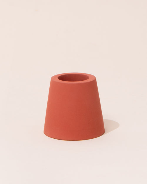 Concrete Candle Holder | Red