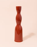 Tall Wave Candle Holder | Terracotta