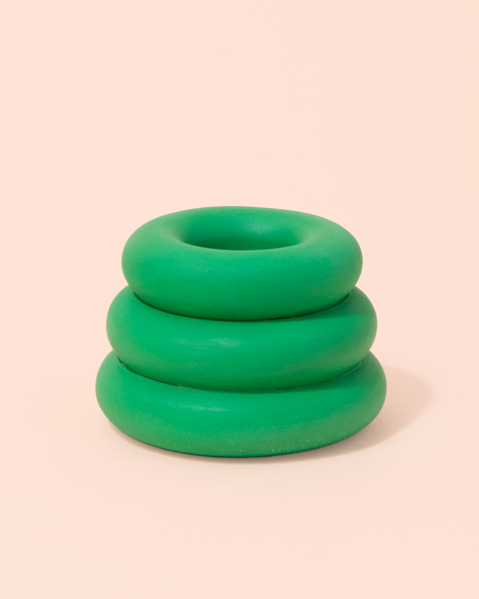 Triple O Candle Holder | Green