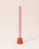 Concrete Candle Holder | Red