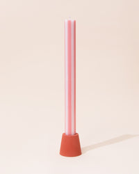 Concrete Candle Holder | Red