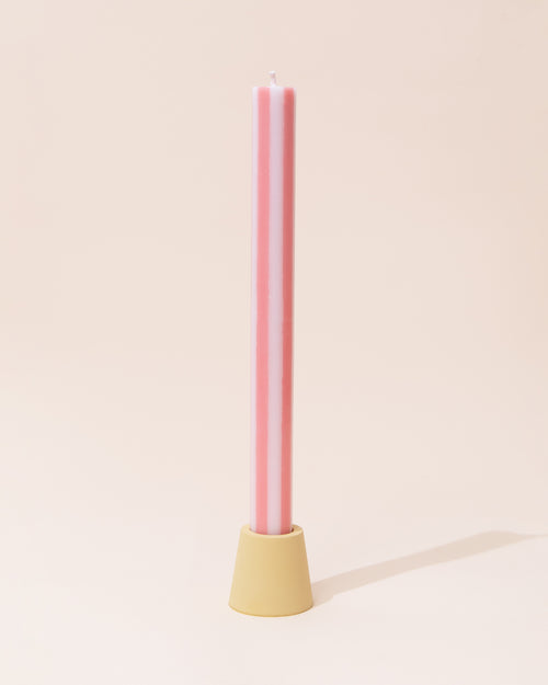 Concrete Candle Holder | Yellow