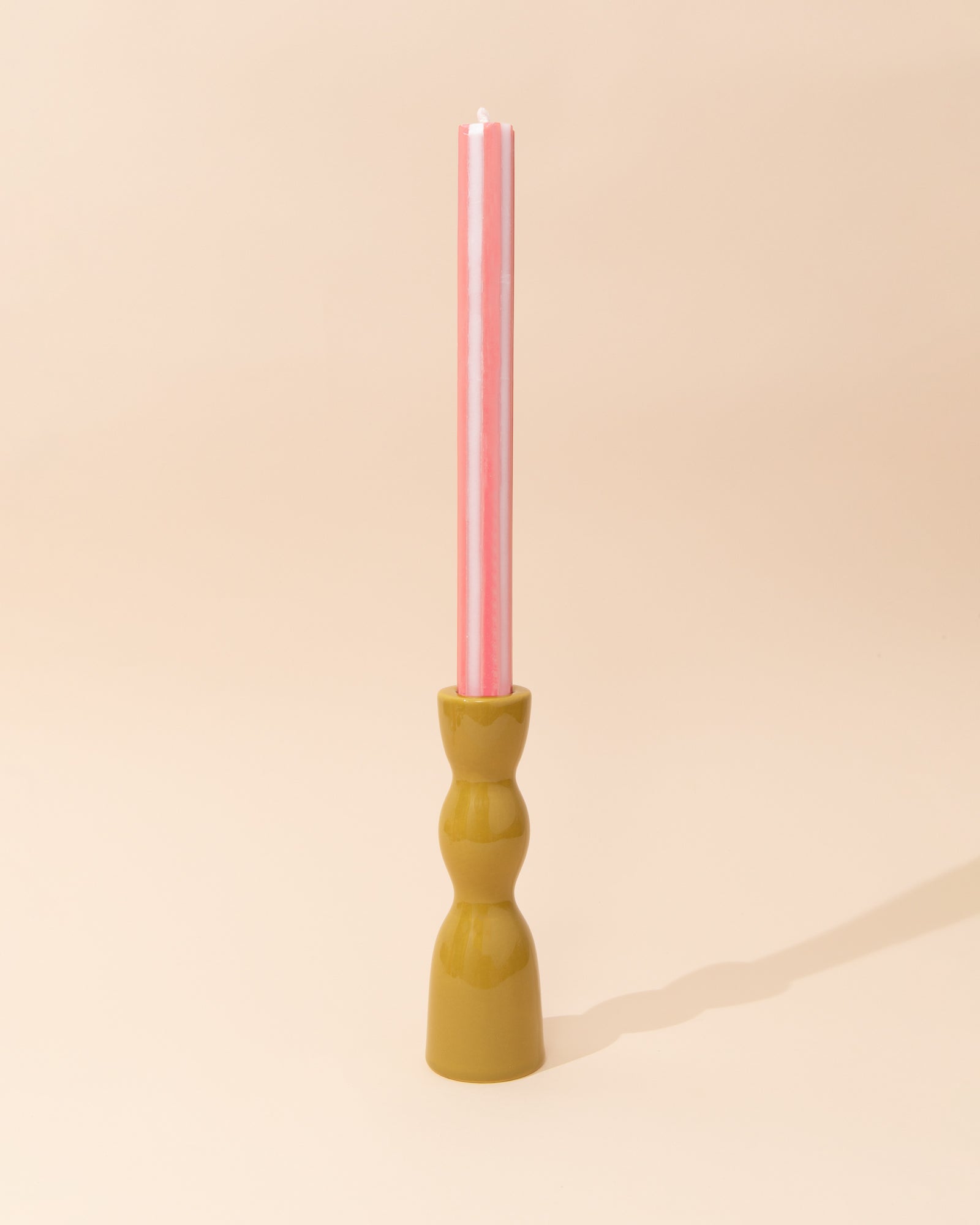 Wave Candle Holder | Olive
